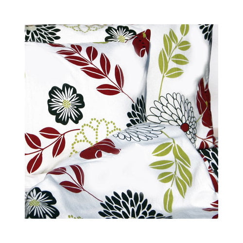 TRIBECA LIVING Floral Printed Extra Deep Pocket Flannel Sheet Set Full Marwah Corp FLFLEDSSFU 
